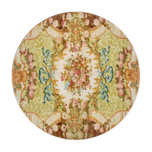 Tabla De Cortar Tapiz francés de rosas florales victorianas barroc