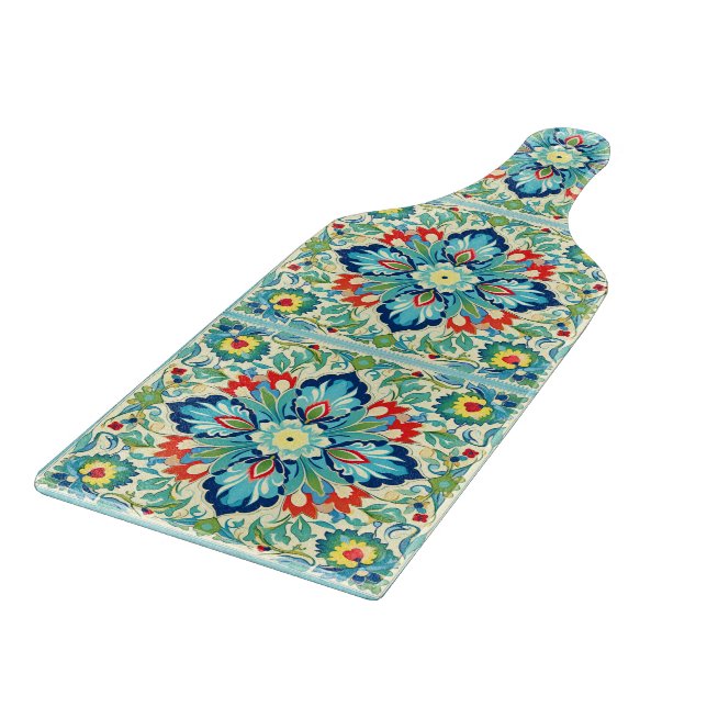 Tabla De Cortar Tapiz Turco de Iznik (Borde)