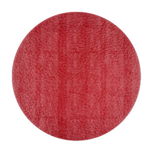 Tabla De Cortar Tapón de cuero artificial rojo oscuro.