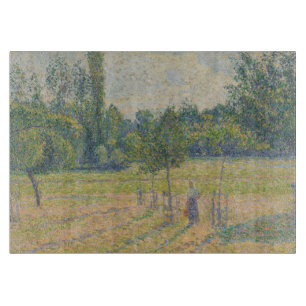 Tabla De Cortar "Tarde tardía en nuestro prado" - Camille Pissarro