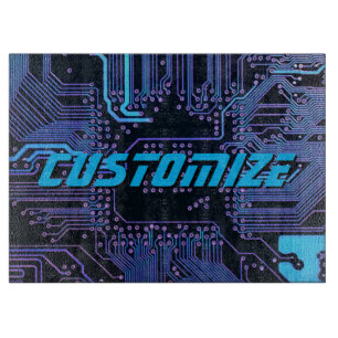 Tabla De Cortar Tarjeta de circuito electrónico azul del Personali