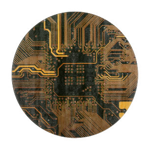 Tabla De Cortar Tarjeta de circuito electrónico del Naranja del PC