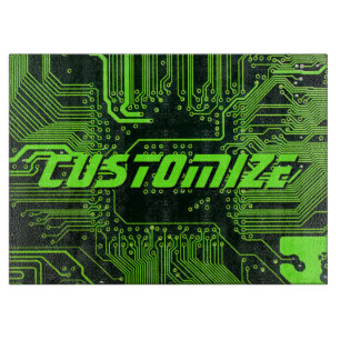 Tabla De Cortar Tarjeta de circuito electrónico verde del Personal