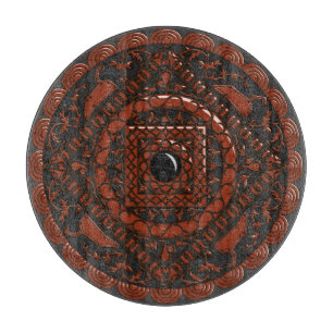 Tabla De Cortar Tarjeta de corte de vidrio Leo Mandala