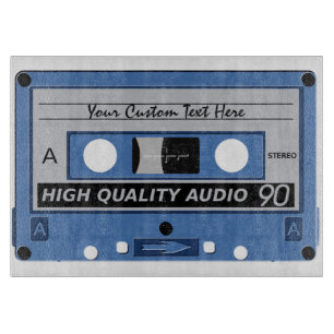 Tabla De Cortar Tarjeta de corte Retro Casette Tape personalizado