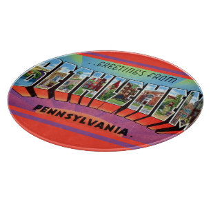 Tabla De Cortar Tarjeta postal de Bethlehem PA