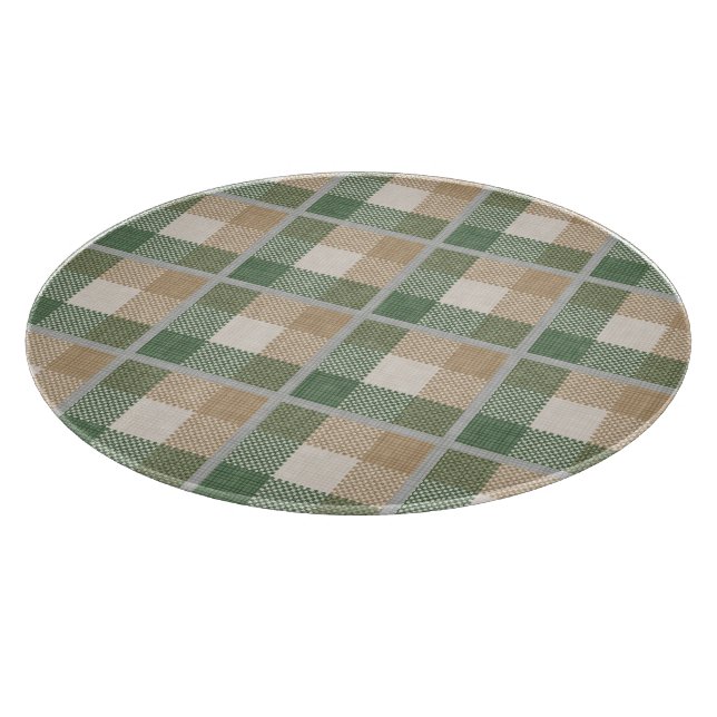 Tabla De Cortar Tartán (Borde)