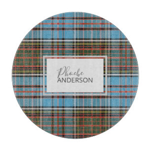Tabla De Cortar Tartan Clan Anderson Cuadros Personalizados