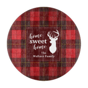 Tabla De Cortar Tartan Clan Wallace Plaid Dulce Hogar Personalizad