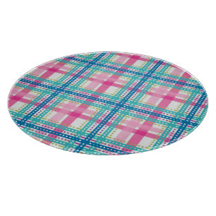 Tabla De Cortar Tartán, modelo de la tela escocesa