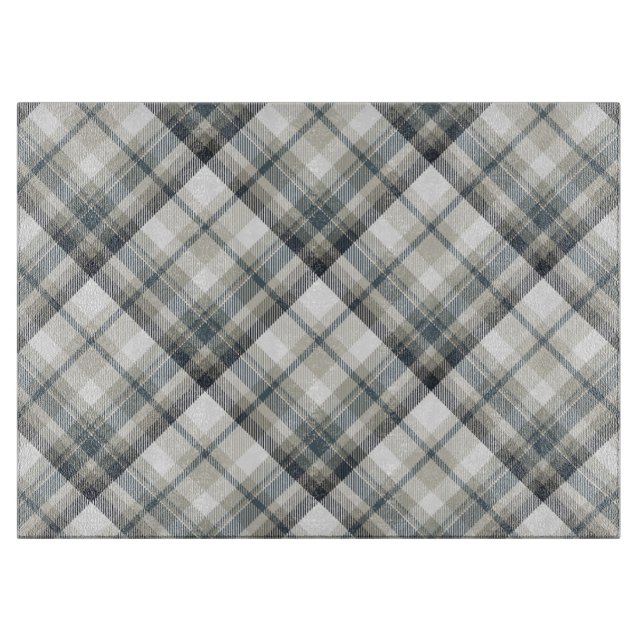 Tabla De Cortar Tartán Plaid Cutting Board (Anverso)