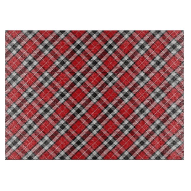 Tabla De Cortar Tartán Plaid Cutting Board (Anverso)