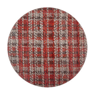 Tabla De Cortar Tartán rojo: fondo texturizado