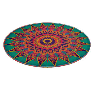 Tabla De Cortar Tattoo Kaleidoscope Fractal