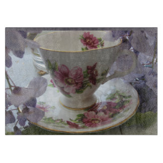 Tabla De Cortar Taza de té y glicina