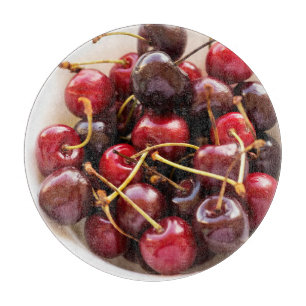 Tabla De Cortar tazón de cerezas