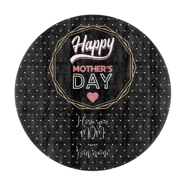Tabla De Cortar Te amo mamá (Anverso)