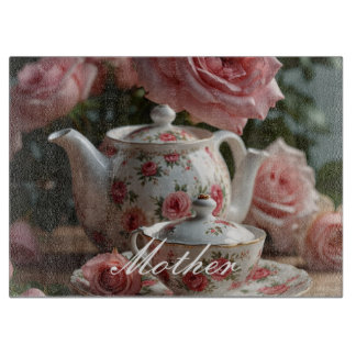 Tabla De Cortar Té Rosa de col rosa