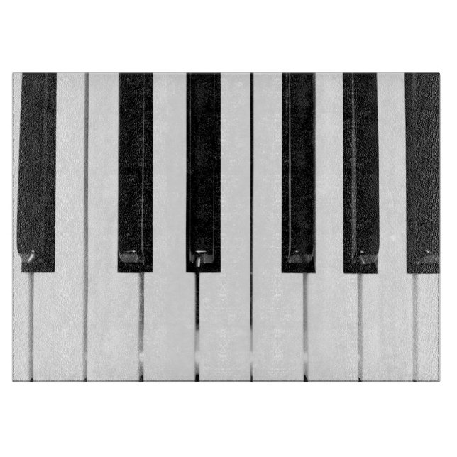 Tabla De Cortar Teclas de teclado de piano (Anverso)