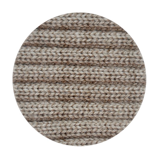 Tabla De Cortar Tejido de punto liso, textura marrón. (Anverso)