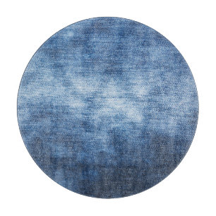 Tabla De Cortar Tela de denim, fondo texturado.