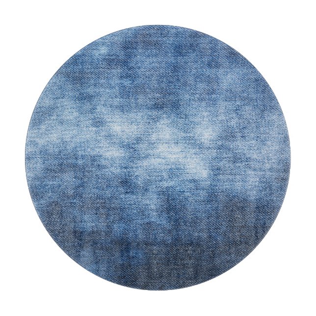 Tabla De Cortar Tela de denim, fondo texturado. (Anverso)