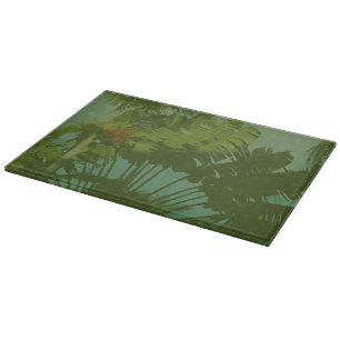 Tabla De Cortar Tela Tropical Vintage Falsa