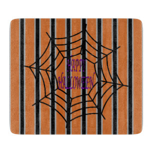 Tabla De Cortar Telarañas divertidas y elegantes de Halloween