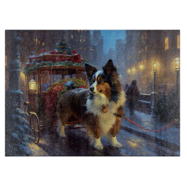 Tabla De Cortar Temporada festiva de los Navidades Papillon (Anverso)