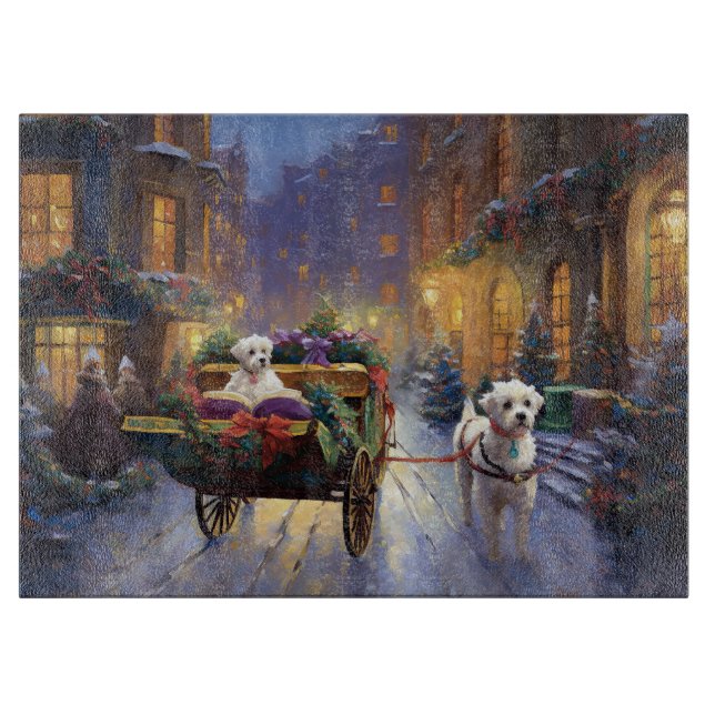 Tabla De Cortar Temporada festiva de Navidades malteses (Anverso)