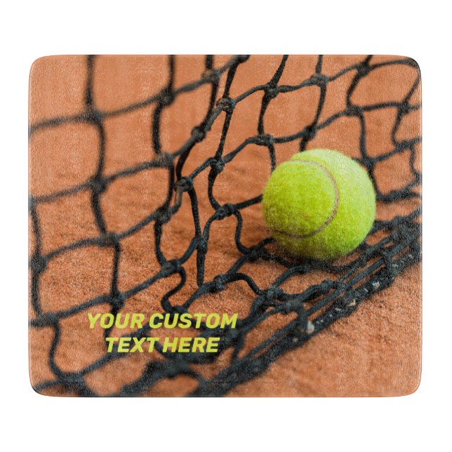 Tabla De Cortar Tenis de texto personalizado (Anverso)