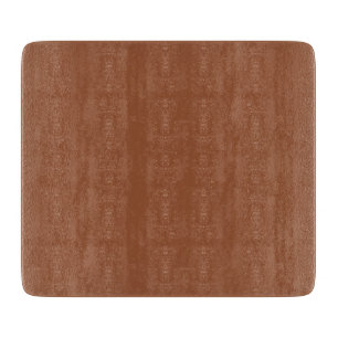 Tabla De Cortar Terracota Naranja Quemado Color Sólido