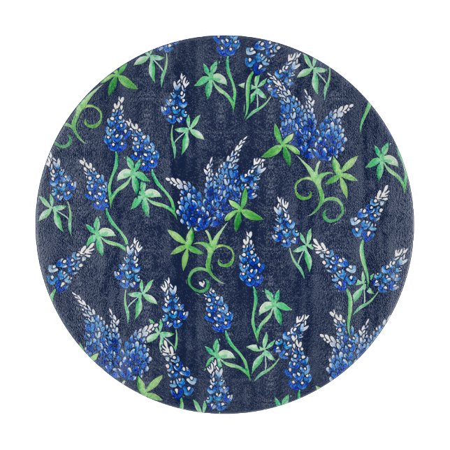 Tabla De Cortar Texas Bluebonnets Texan  (Anverso)
