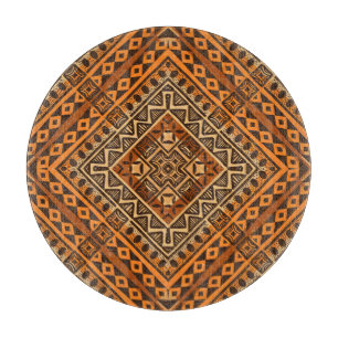 Tabla De Cortar Textil tribal africano: estilo étnico.