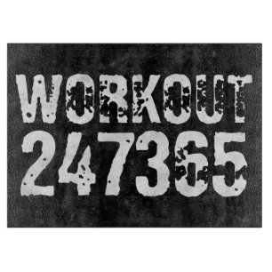 Tabla De Cortar Texto desgastado y raspado Workout 247365 vintage