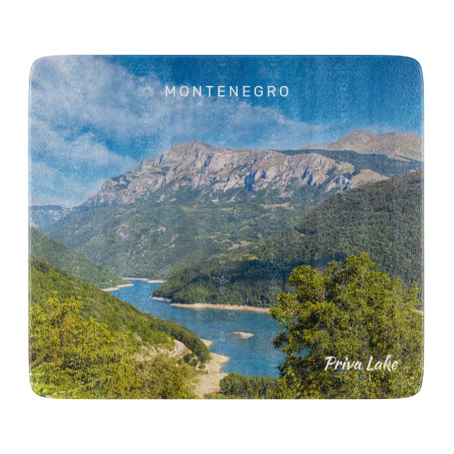 Tabla De Cortar Texto personalizado Montenegro (Anverso)