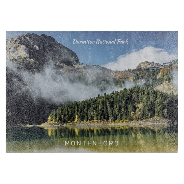 Tabla De Cortar Texto personalizado Montenegro (Anverso)