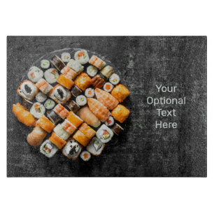 Tabla De Cortar texto personalizado Sushi Platter