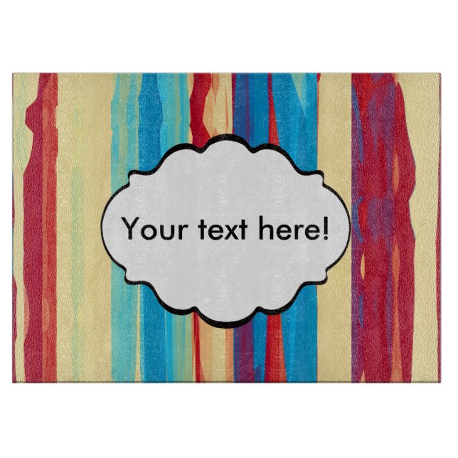 Tabla De Cortar Textura de acuarelas (Anverso)