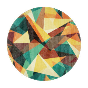 Tabla De Cortar Textura de efecto de madera de triángulo de color