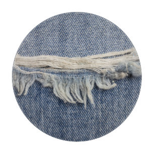 Tabla De Cortar Textura de jeans despojados, fondo elegante.