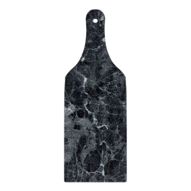 Tabla De Cortar Textura de mármol negro (Anverso)