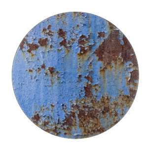 Tabla De Cortar textura de pintura metalizado y azul.