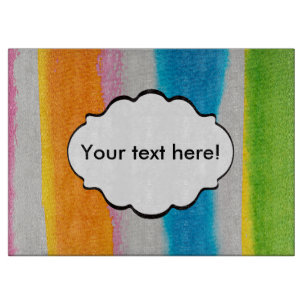 Tabla De Cortar Textura de rayas de acuarela