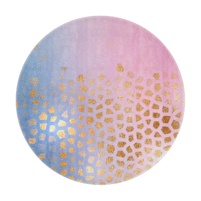 Tabla De Cortar Textura dorada: fondo abstracto degradado (Anverso)