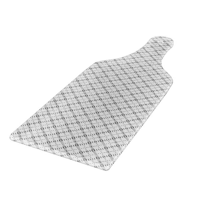 Tabla De Cortar Textura geométrica monocroma|Aspecto de diamante c (Borde)
