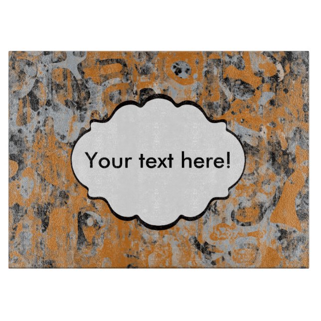 Tabla De Cortar Textura gris marrón (Anverso)