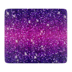 Tabla De Cortar Textura Morado Rosa Destellos Brillantes