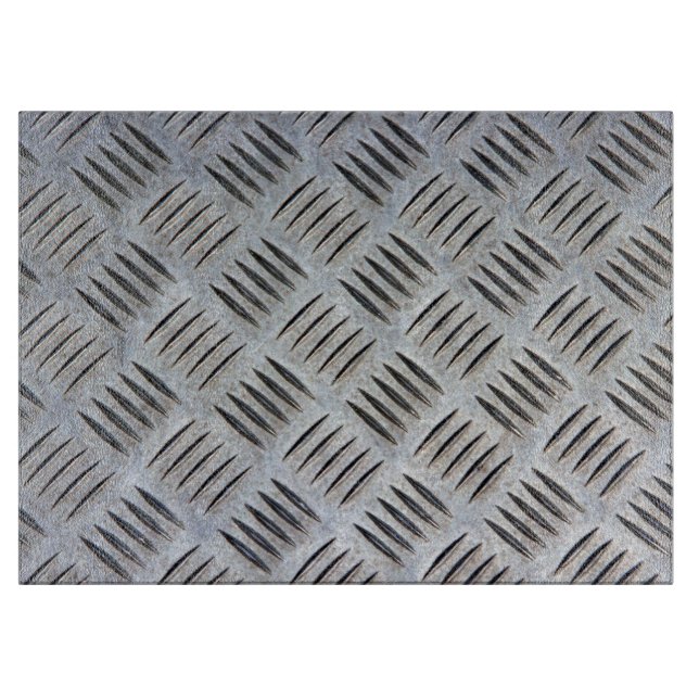 Tabla De Cortar Textura plateada de metal (Anverso)