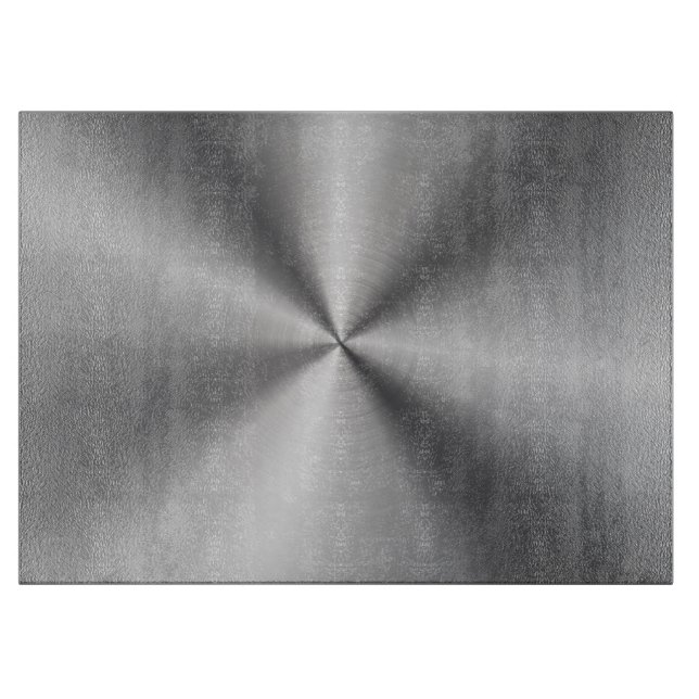 Tabla De Cortar Textura radial metálica personalizada (Anverso)